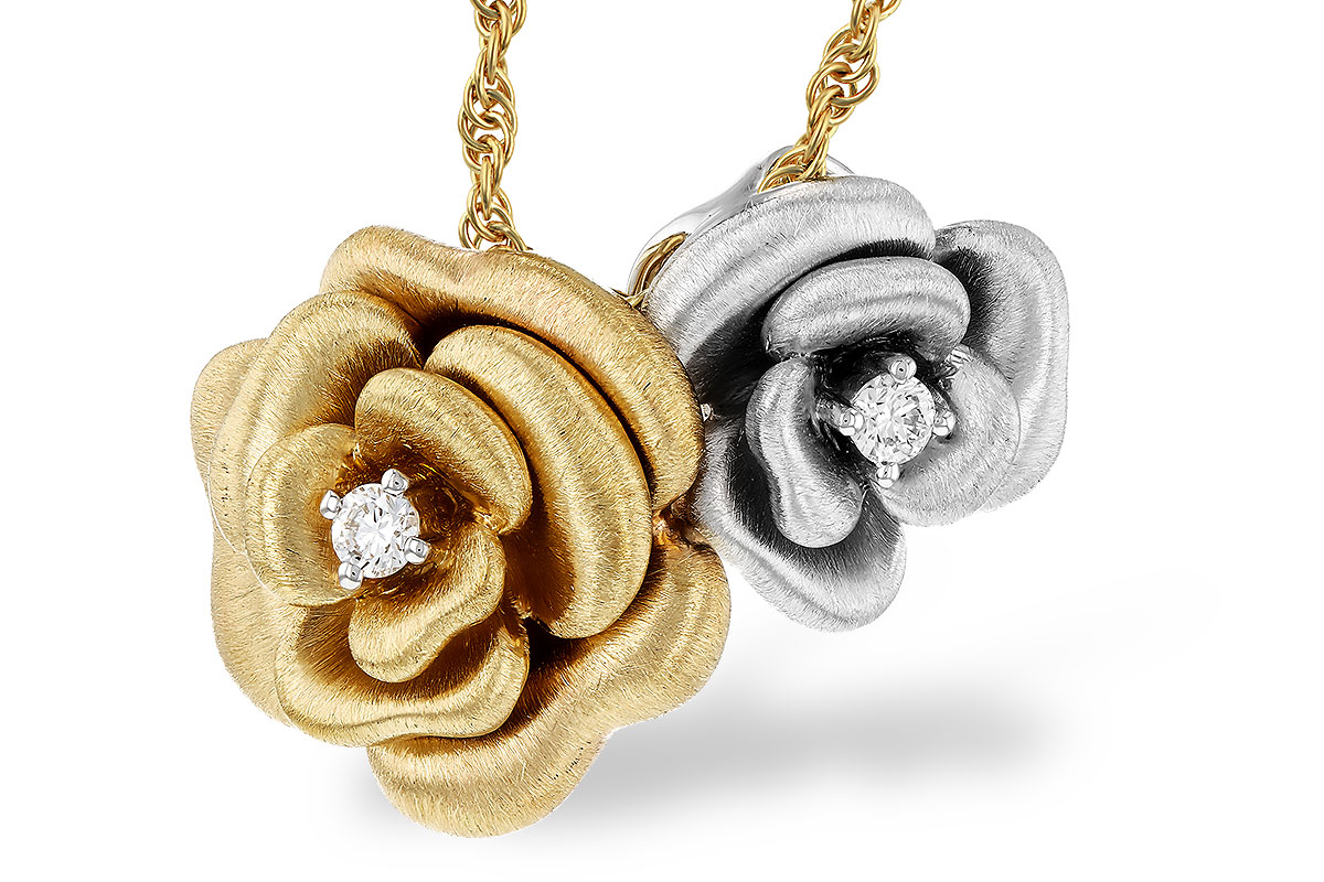 B330-36968: NECKLACE .06 TW
