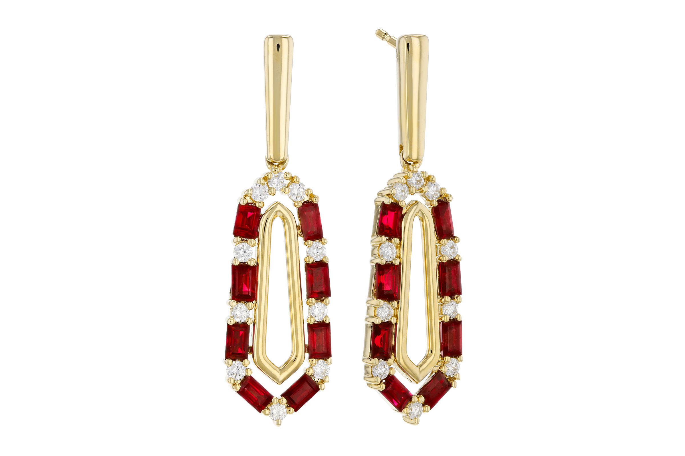 B330-39686: EARR .98 TW RUBY 1.26 TGW