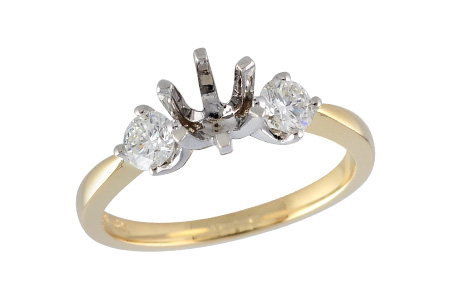 C060-39658: LDS SEMI DIA RING .40 TW
