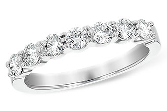 C147-69722: LDS DIA WED RG .75 TW (7 STONES)
