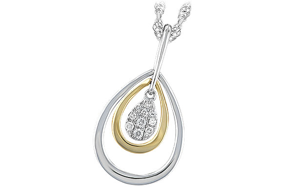 C238-58813: NECKLACE .04 TW