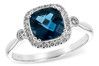 C244-01477: LDS RG 1.62 LONDON BLUE TOPAZ 1.78 TGW (7MM LBT)