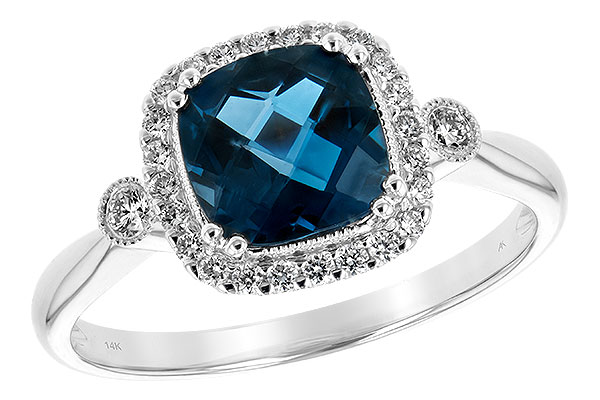 C244-01477: LDS RG 1.62 LONDON BLUE TOPAZ 1.78 TGW (7MM LBT)