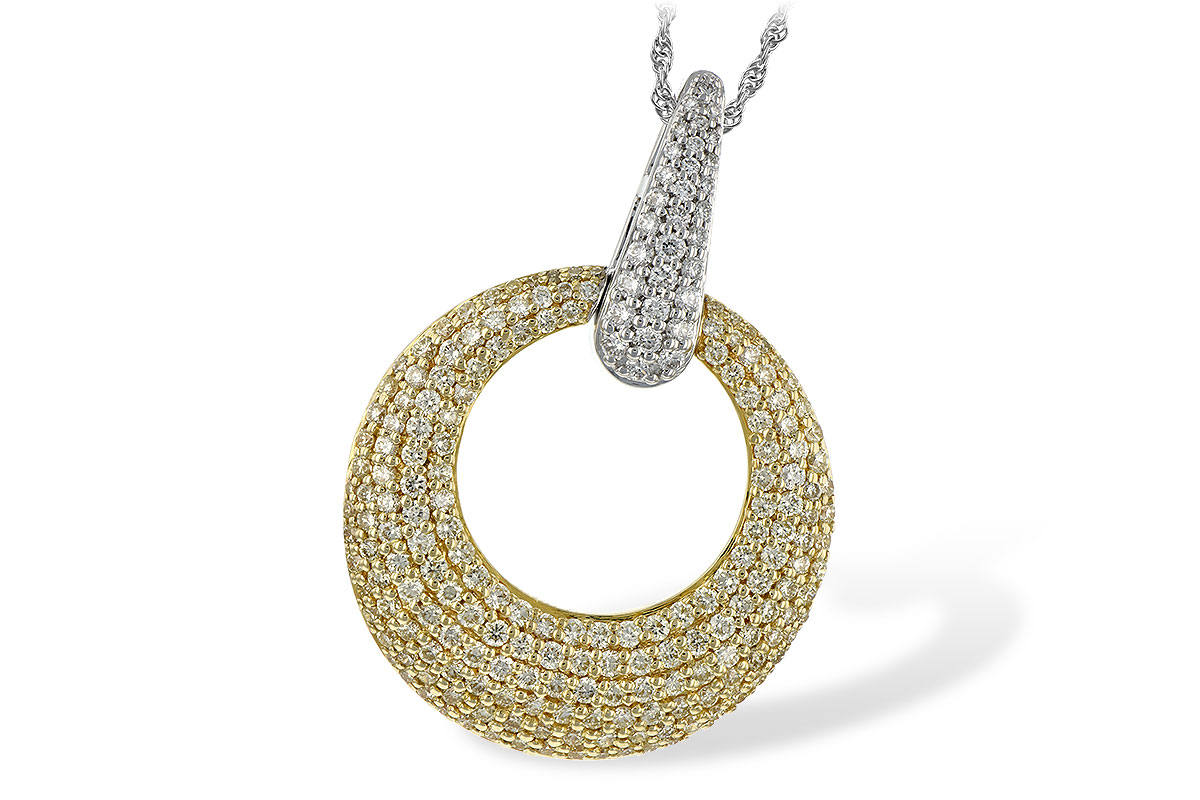 C244-03349: NECK 1.64 YELLOW DIAS 1.90 TW