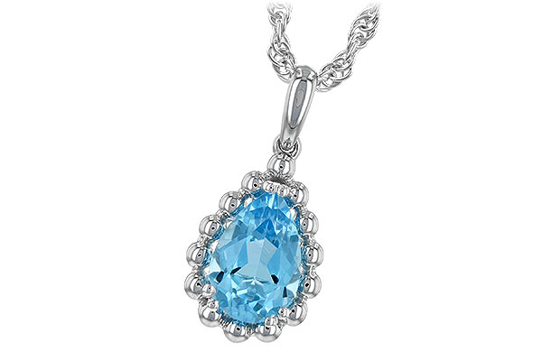 C244-04258: NECKLACE 1.55 CT BLUE TOPAZ