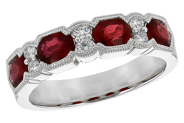 C244-93340: LDS WED RG 1.66 RUBY 1.84 TGW (5x4MM RUBY)