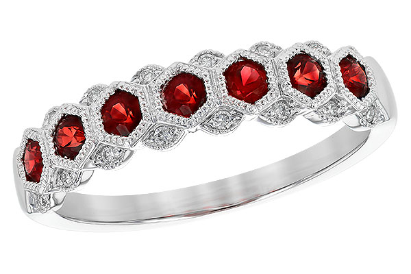 C244-99686: LDS WED RG .52 RUBY .59 TGW
