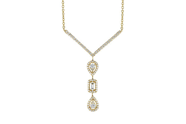 C327-67849: NECK .04 BAGUETTE .50 TW (18")