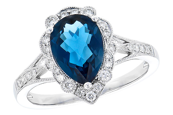 C327-70622: LDS RG 2.25 LONDON BLUE TOPAZ 2.47 TGW (10x7 PS)