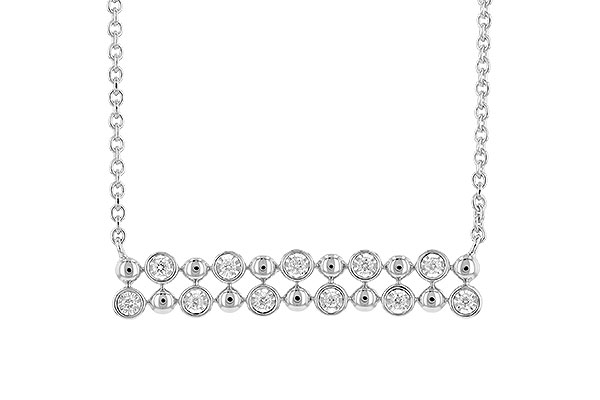 C327-71486: NECKLACE .12 TW
