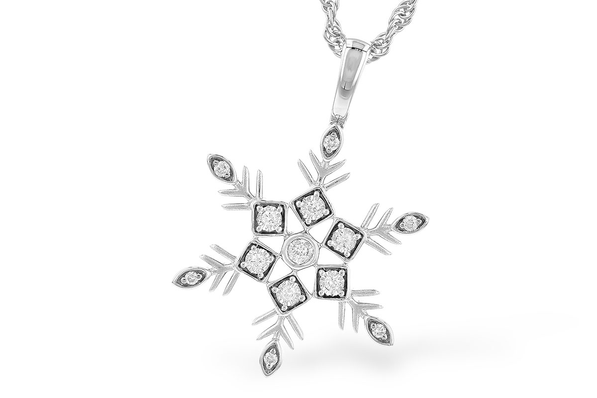 C327-72449: NECKLACE .07 TW