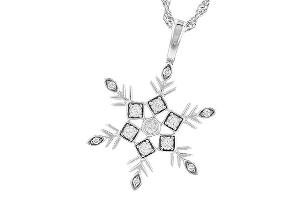 C327-72449: NECKLACE .07 TW