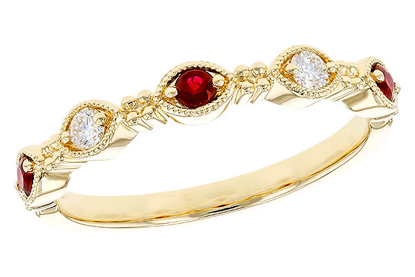 C328-56995: LDS WED RG .14 TW RUBY .23 TGW