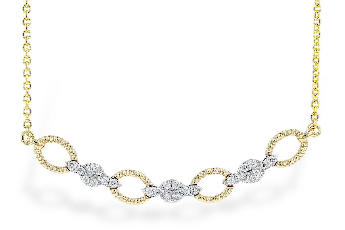 C328-57840: NECKLACE .25 TW (18")
