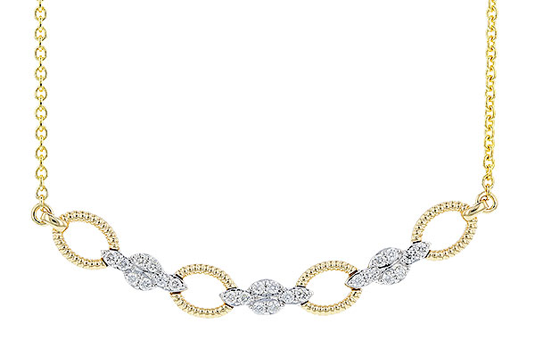 C328-57840: NECKLACE .25 TW (18")