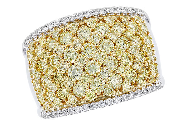 C328-57858: LDS DIA WED RG 2.19 YELLOW DIAS 2.37 TW