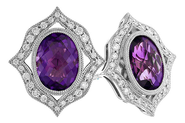 C328-61522: EARR 2.12 TW AMETHYST 2.36 TGW (8x6 MM AMY)
