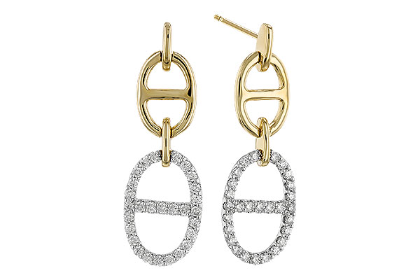 C328-63304: EARRINGS .36 TW