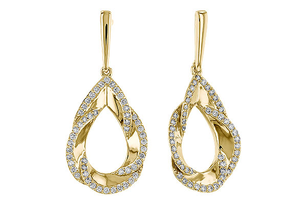 C329-47895: EARRINGS .50 TW