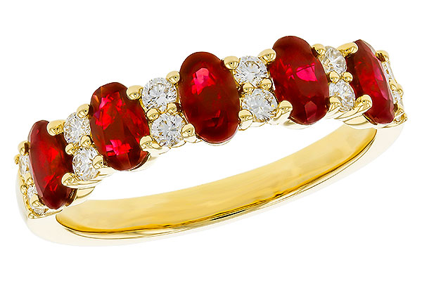 C329-49695: LDS WED RG 1.51 TW RUBY 1.80 TGW