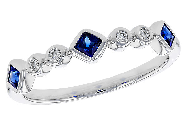 C329-50549: LDS WED RG .25 SAPPHIRE .30 TGW