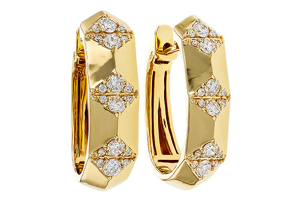 C329-52404: EARRINGS .50 TW