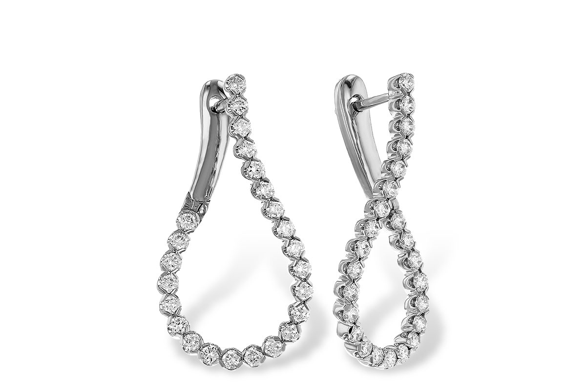 C329-52413: EARRINGS 1.00 TW