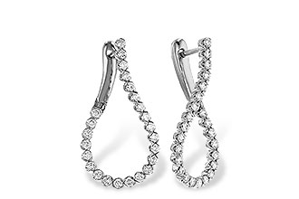 C329-52413: EARRINGS 1.00 TW
