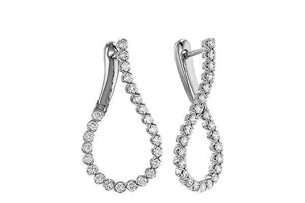 C329-52413: EARRINGS 1.00 TW