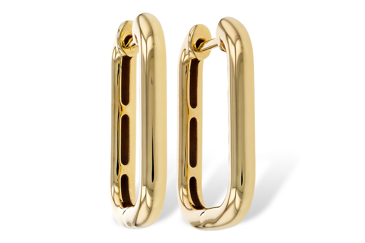 C329-52449: GOLD EARRINGS (23MM)