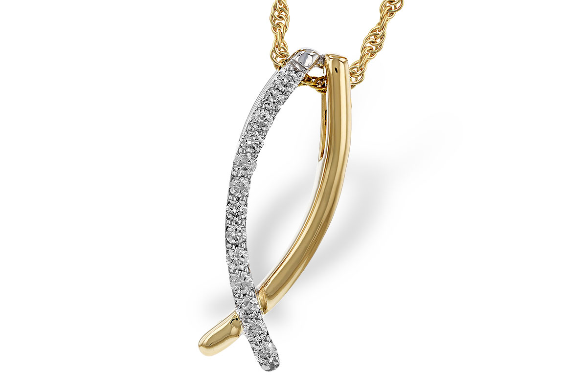 C329-53295: NECKLACE .25 TW