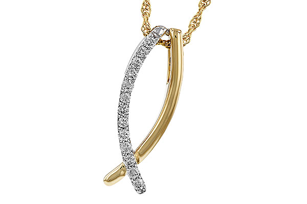 C329-53295: NECKLACE .25 TW