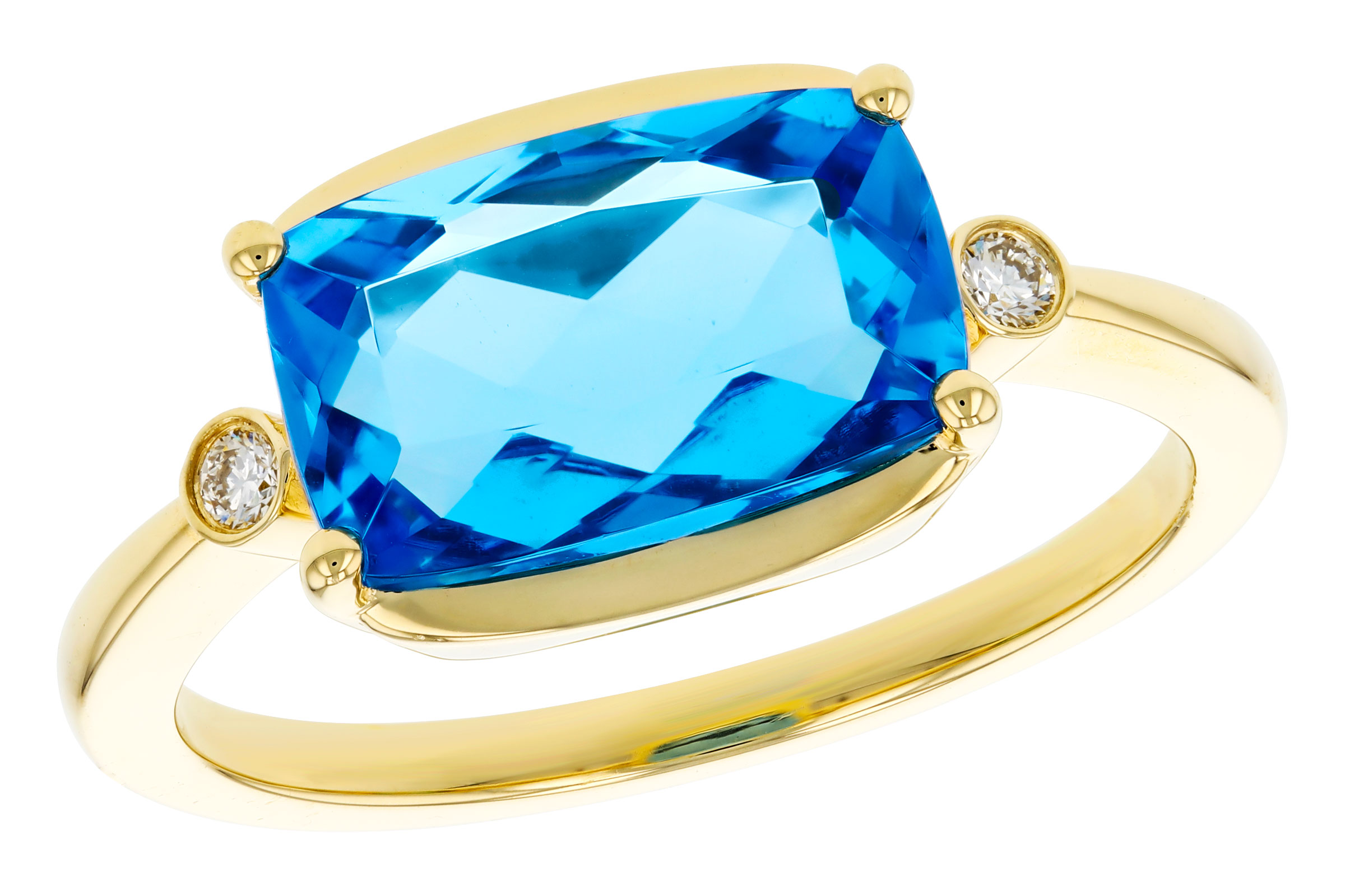 C330-38740: LDS RG 2.88 BLUE TOPAZ 2.92 TGW (11x7MM BT)