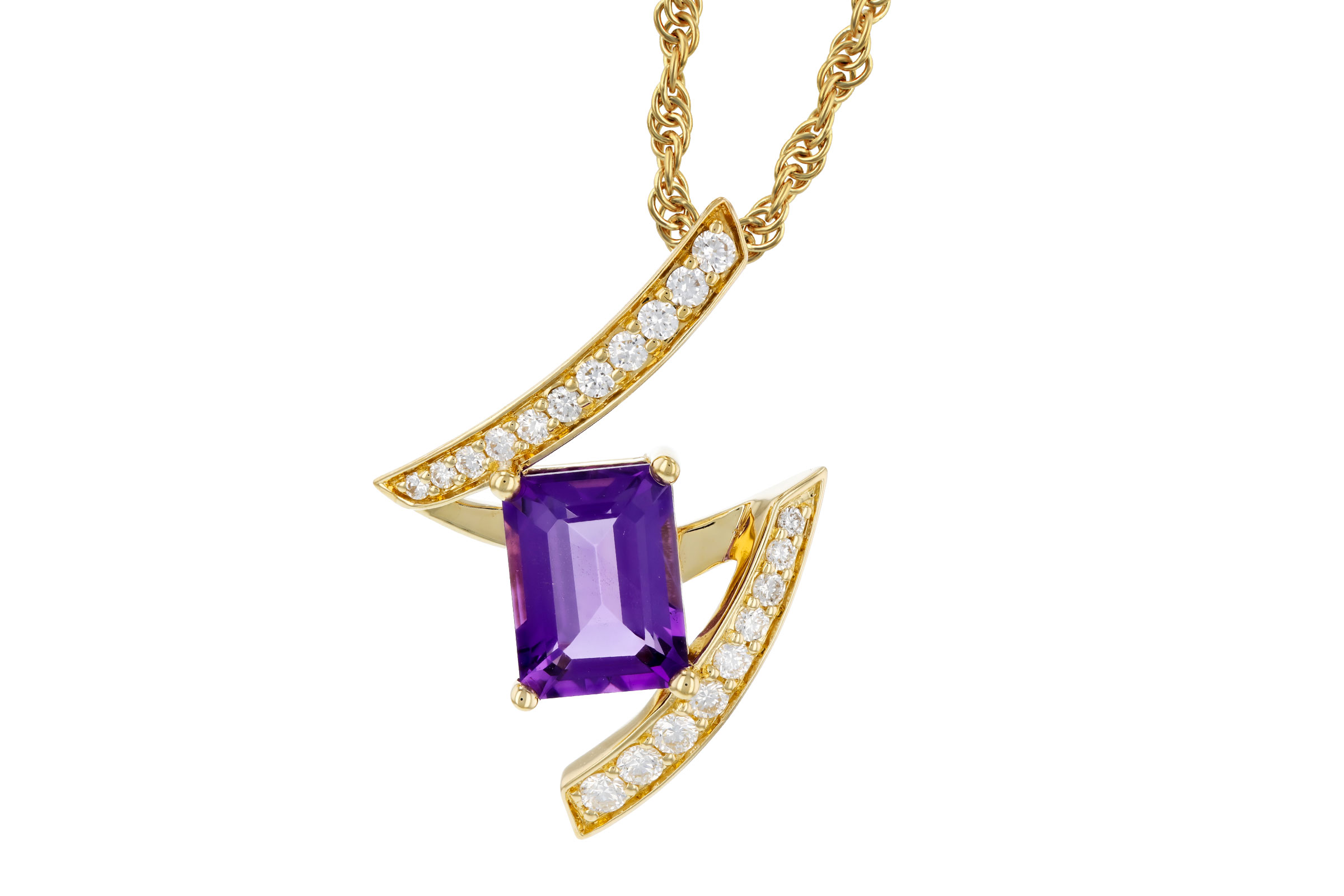 C330-39695: NECKLACE 1.36 AMETHYST 1.56 TGW (8x6MM AMY)