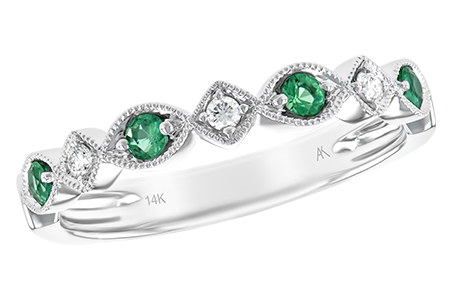 D239-53358: LDS WED RG .15 EMERALD .21 TGW