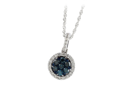 D242-23286: NECK .32 BLUE DIAS .54 TW