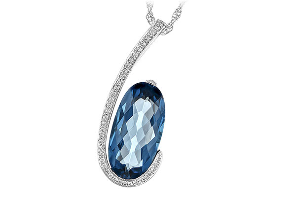 D244-01540: NECK 4.48 LONDON BLUE TOPAZ 4.60 TGW