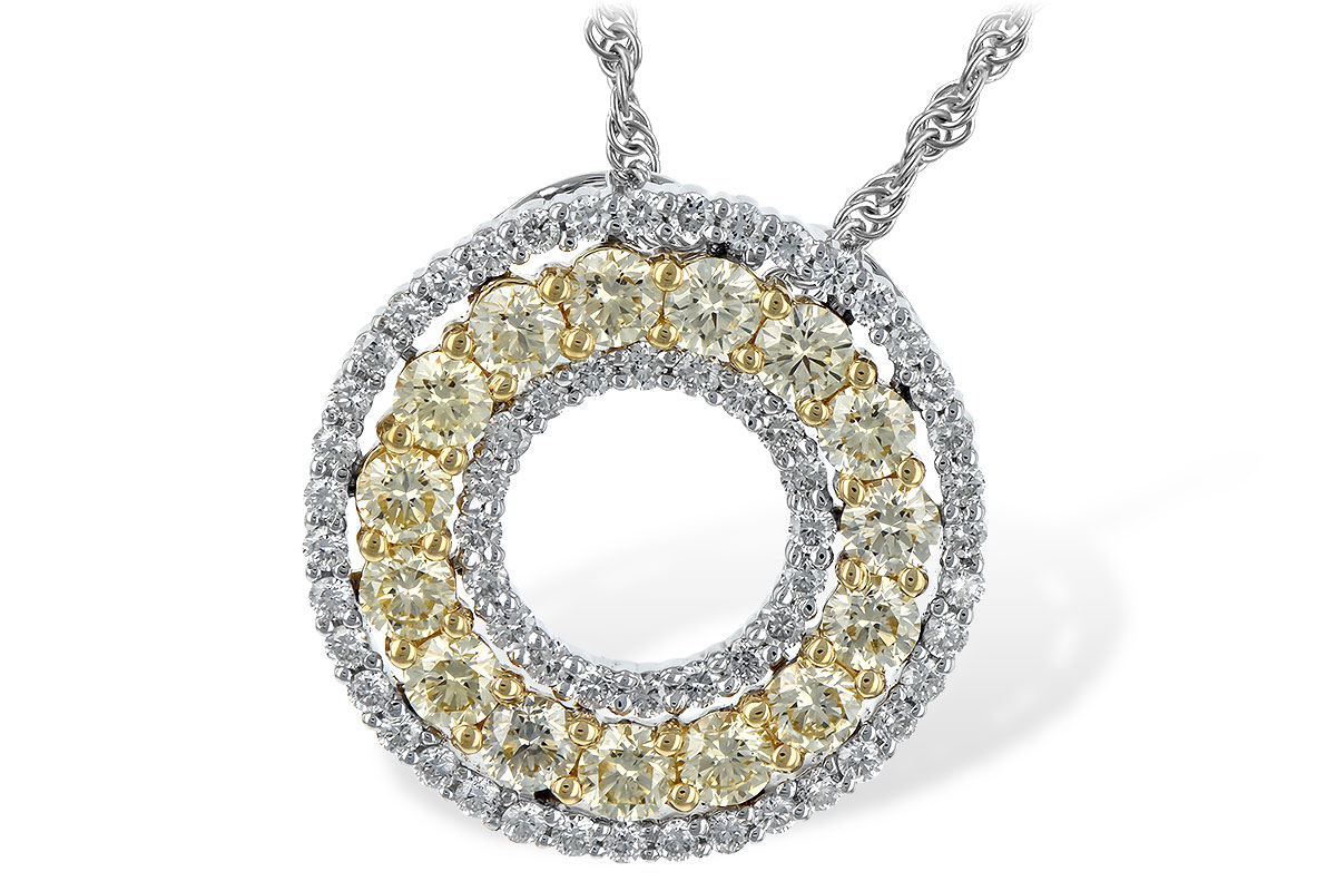D244-02395: NECK 1.08 YELLOW DIAS 1.55 TW