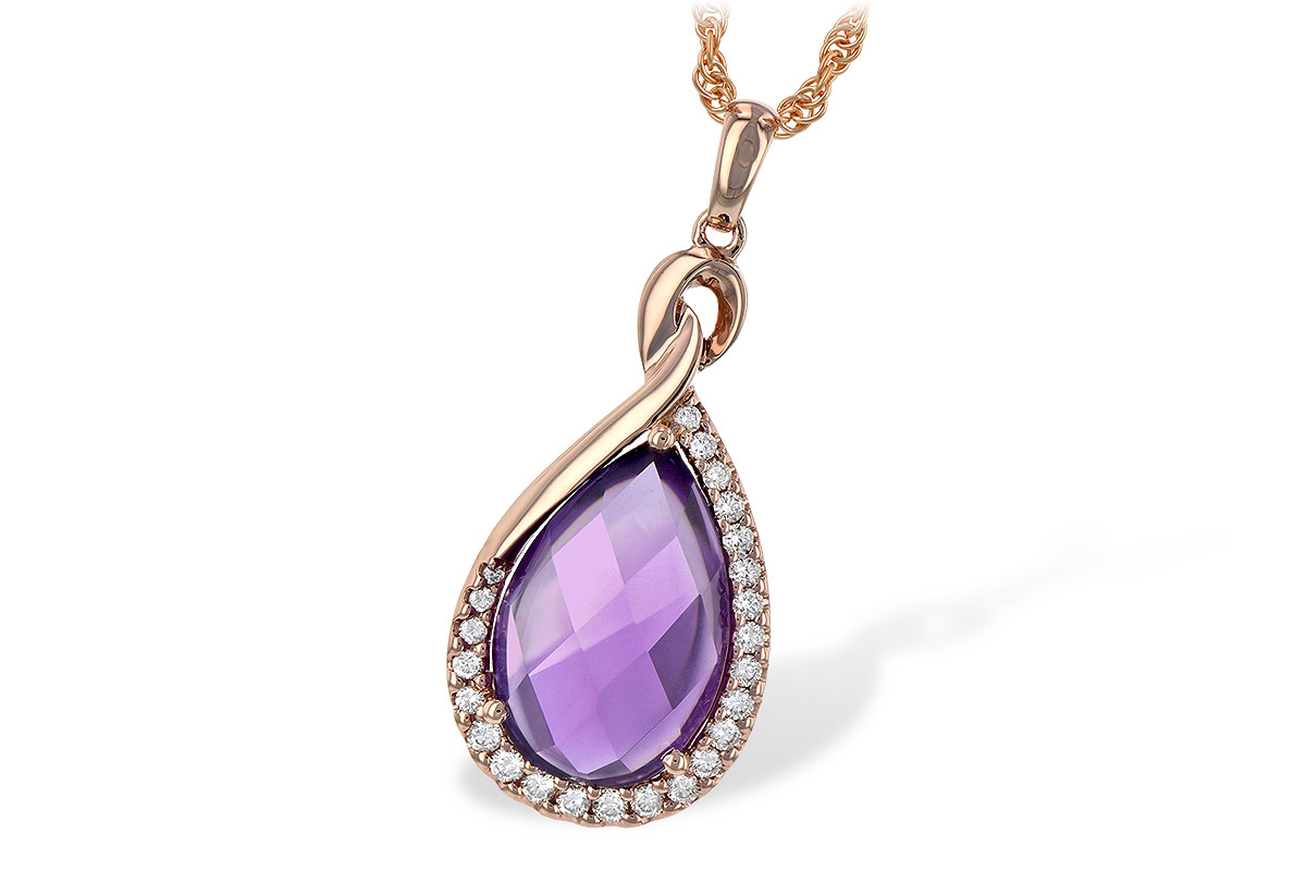 D244-08813: NECK 3.91 AMETHYST 4.10 TGW