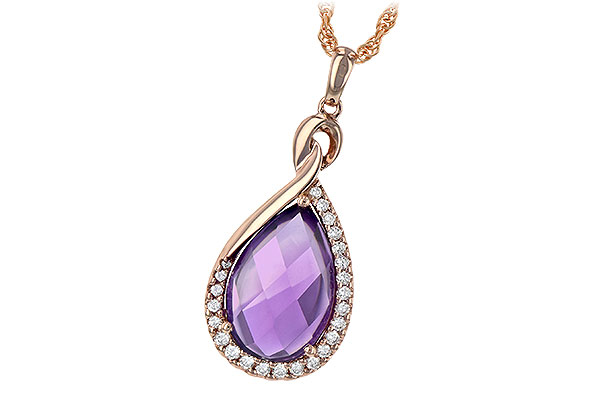 D244-08813: NECK 3.91 AMETHYST 4.10 TGW