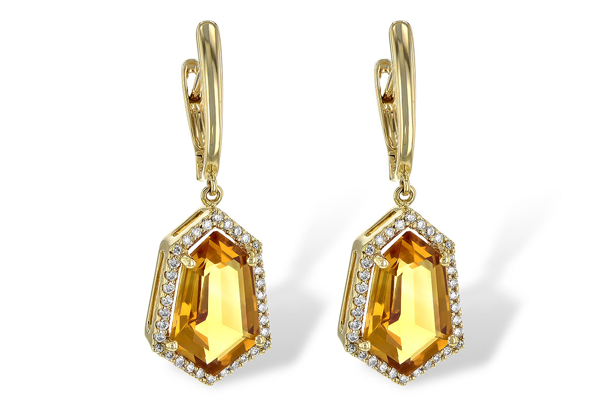 D244-92404: EARR 3.80 TW CITRINE 4.05 TGW
