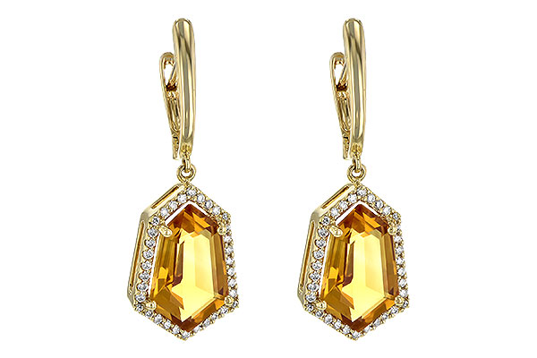 D244-92404: EARR 3.80 TW CITRINE 4.05 TGW