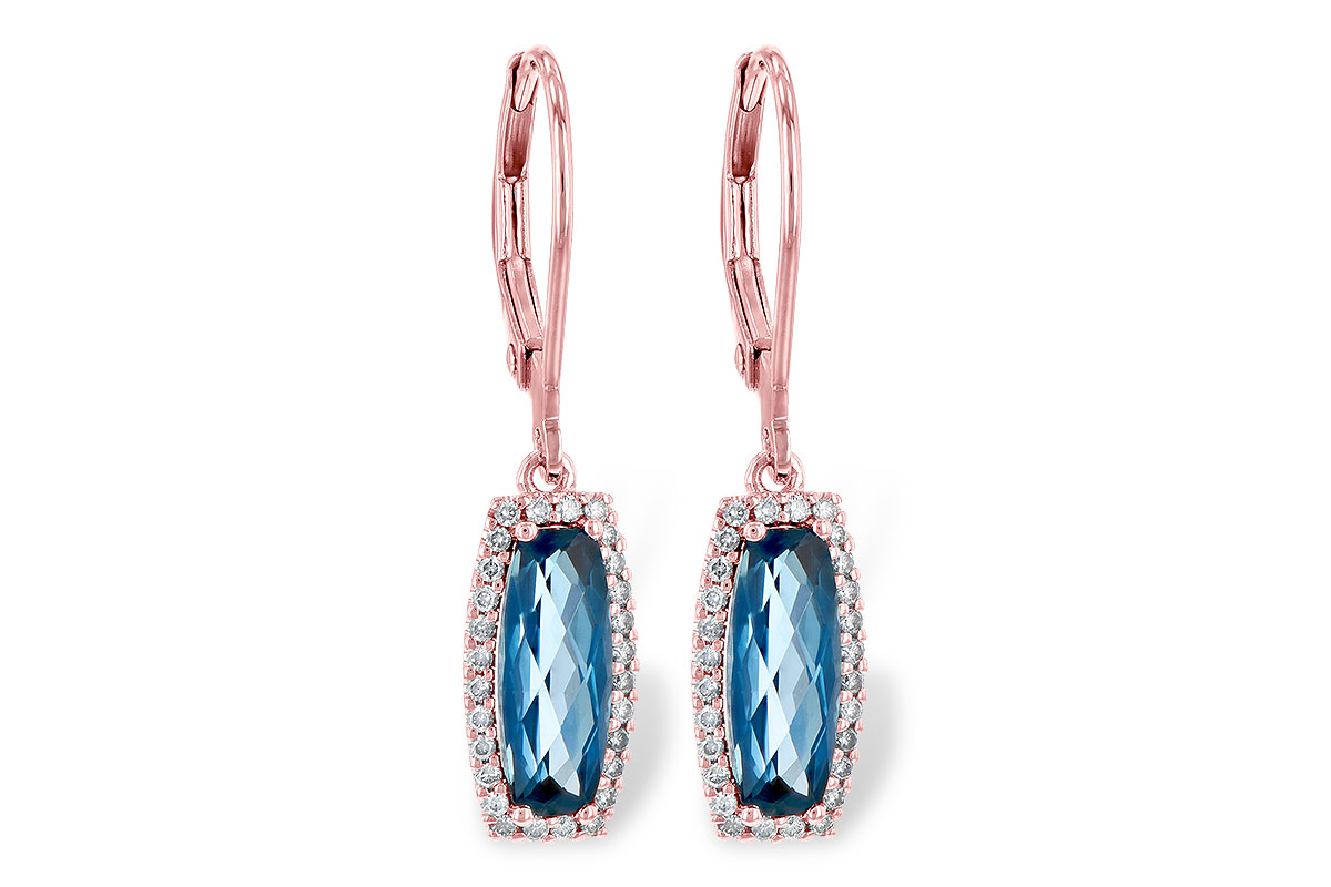 D244-96940: EARR 2.10 LONDON BLUE TOPAZ 2.28 TGW