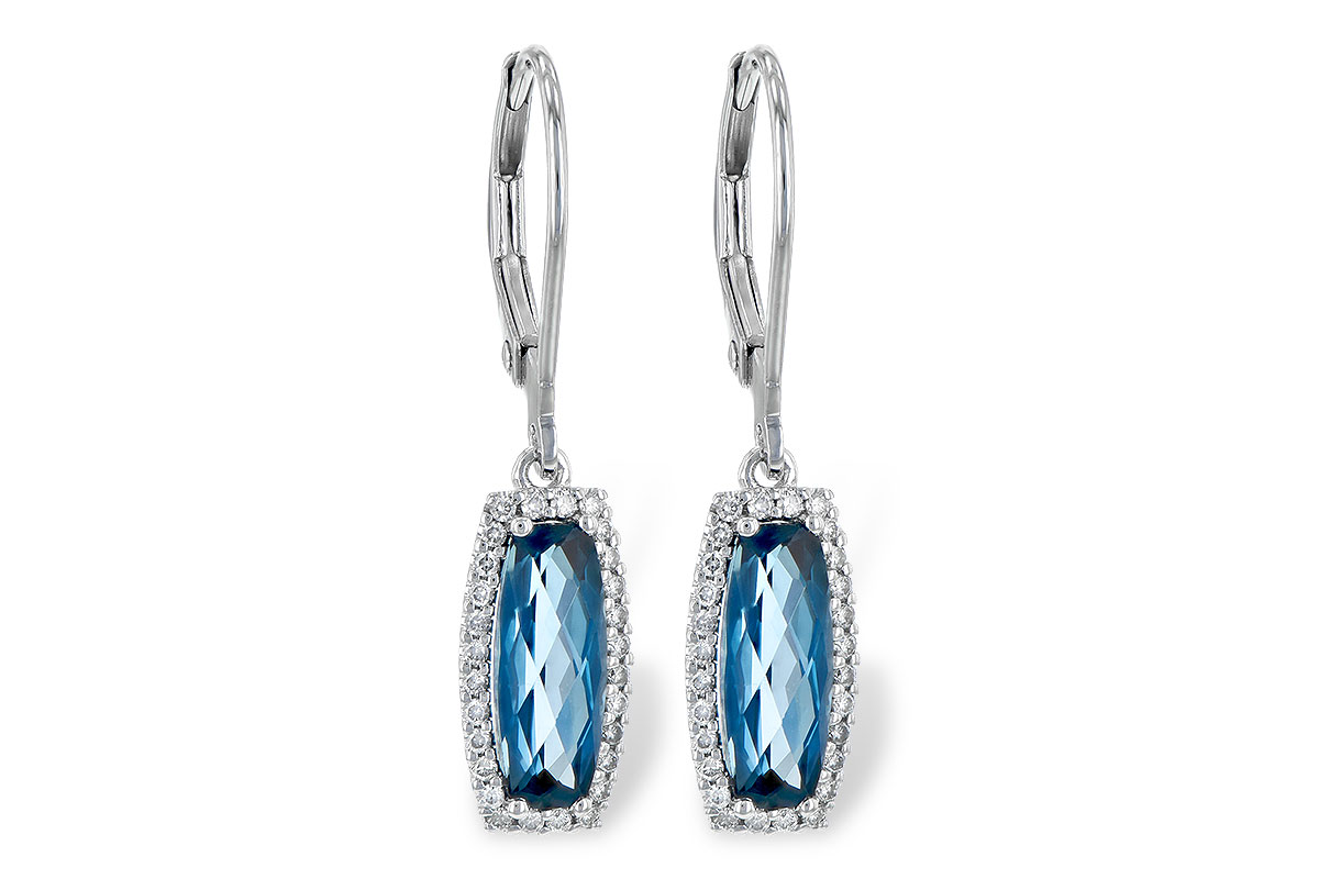 D244-96940: EARR 2.10 LONDON BLUE TOPAZ 2.28 TGW
