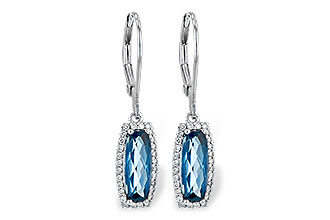 D244-96940: EARR 2.10 LONDON BLUE TOPAZ 2.28 TGW