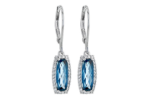 D244-96940: EARR 2.10 LONDON BLUE TOPAZ 2.28 TGW