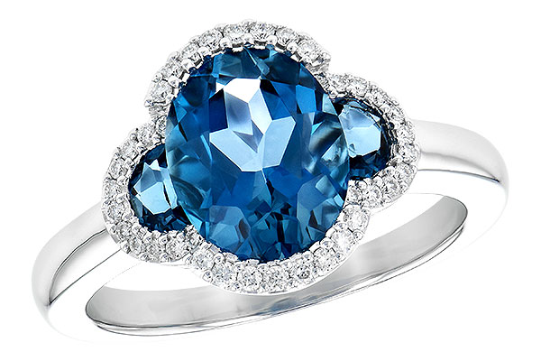 D244-96967: LDS RG 3.04 TW LONDON BLUE TOPAZ 3.20 TGW