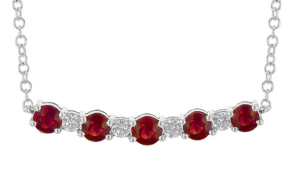 D244-99640: NECK .58 TW RUBY .70 TGW