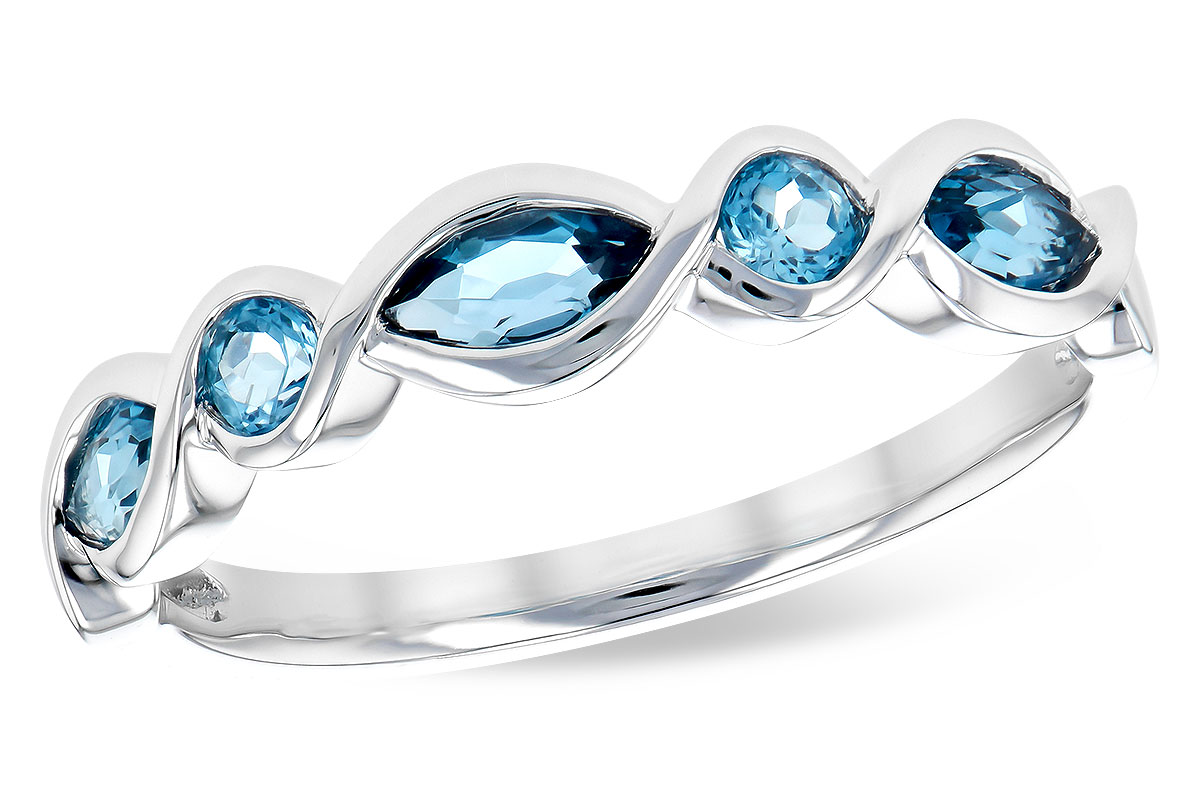 D327-66958: LDS RG .60 TW BLUE TOPAZ