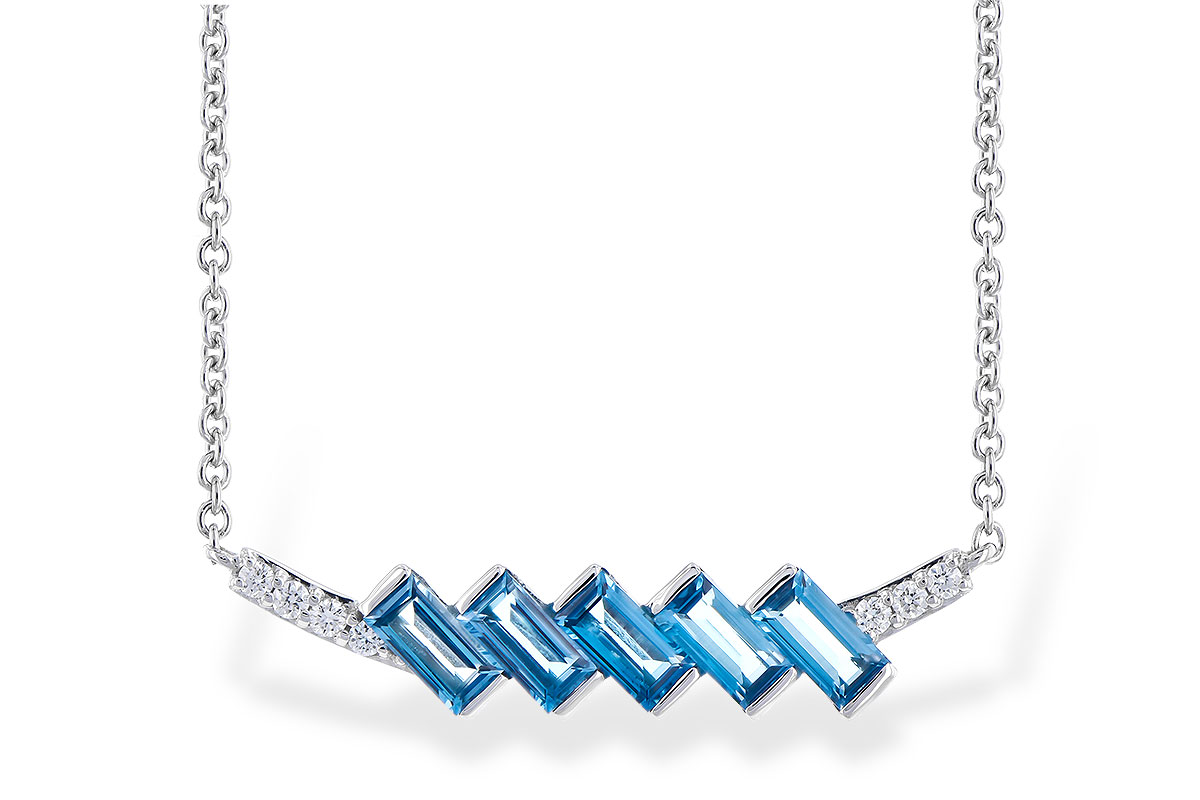 D327-71522: NECK .75 LONDON BLUE TOPAZ .80 TGW